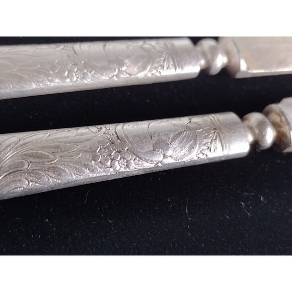 Vintage 1847 Rogers Bros Set of 4 Silverplate Flatware Fruit Knives - Picture 6 of 7